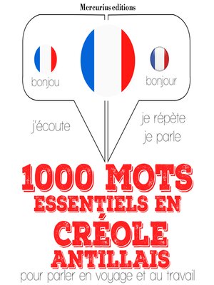 cover image of 1000 mots essentiels en créole antillais